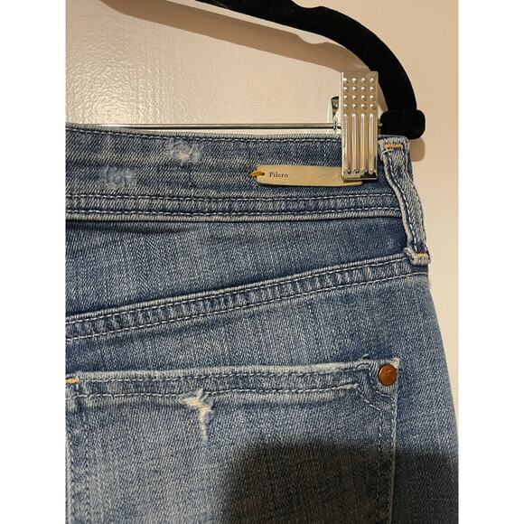 Pilcro And The Letterpress Anthropologie Light Wash Jeans Hyphen Fit Size 27 EUC - Picture 8 of 13